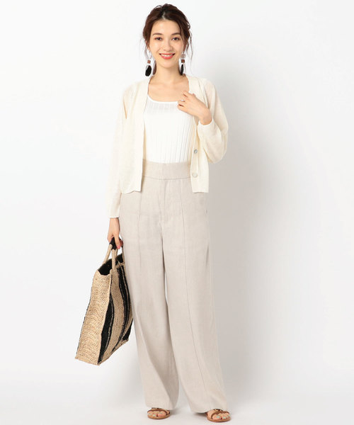 NOLLEY’S（ノーリーズ）の「【VIORAd' ORO/ヴィオラドーロ】ラフィアストライプかごバッグ（かごバッグ・レディース・ピンク系その他3/ブラック系その他3・FREE）」の7枚目の写真