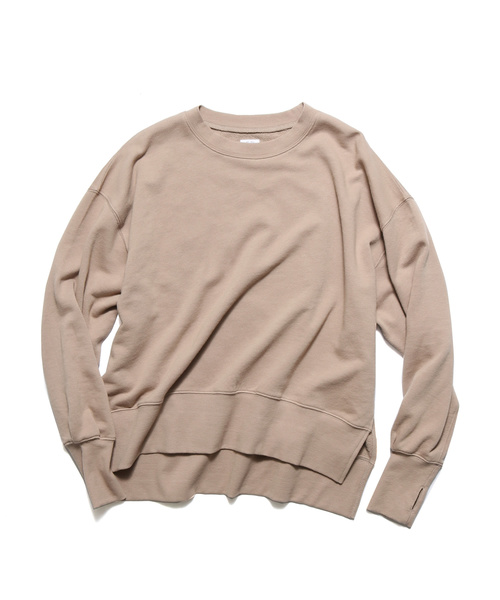 made in standard （メイドインスタンダード）の「made in standard/メイドインスタンダード  ヘビーウエイトビッグシルエットスウェット(トレーナー)（スウェット・レディース・ブラック/ベージュ/パープル/ブラウン/オフホワイト・FREE）」の14枚目の写真