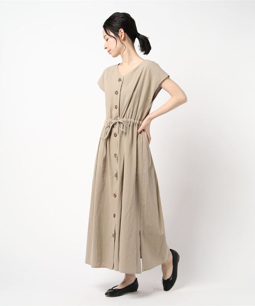 rps（アールピーエス）の「ドロスト前後２ＷＡＹワンピース（ワンピース・レディース・ブラック/ベージュ/アイボリー・M）」の17枚目の写真