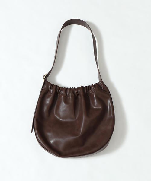 coen(コーエン)の「ギャザーショルダーバッグ(ショルダーバッグ・レディース・ブラック/モカ・FREE)」の7枚目の写真