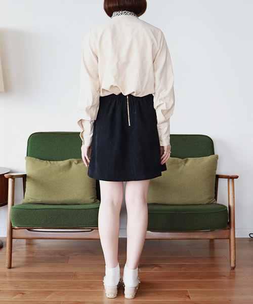 PairPair（ペアペア）の「ロングカフススタンドカラーシャツ（シャツ/ブラウス・レディース・アイボリー/モカ/スモークピンク・FREE）」の8枚目の写真