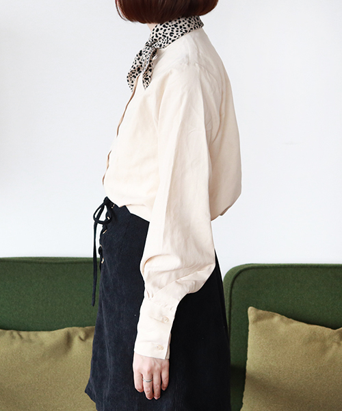 PairPair（ペアペア）の「ロングカフススタンドカラーシャツ（シャツ/ブラウス・レディース・アイボリー/モカ/スモークピンク・FREE）」の10枚目の写真