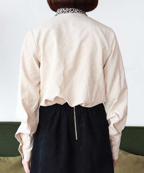 PairPair（ペアペア）の「ロングカフススタンドカラーシャツ（シャツ/ブラウス・レディース・アイボリー/モカ/スモークピンク・FREE）」の11枚目の写真