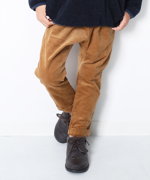 devirock(デビロック)の「コーデュロイサルエルタックパンツ(その他パンツ・キッズ・キナリ/チャコール/グレー系その他/ブルー/カーキ/モカ/キャメル/オレンジ・80cm/90cm/95cm/100cm/110cm/120cm/130cm/140cm/150cm/160cm)」の7枚目の写真