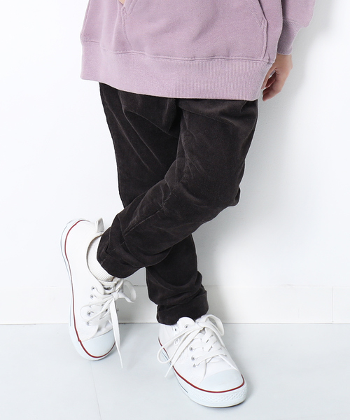 devirock(デビロック)の「コーデュロイサルエルタックパンツ(その他パンツ・キッズ・キナリ/チャコール/グレー系その他/ブルー/カーキ/モカ/キャメル/オレンジ・80cm/90cm/95cm/100cm/110cm/120cm/130cm/140cm/150cm/160cm)」の5枚目の写真