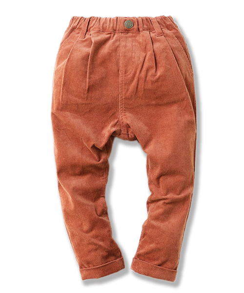 devirock(デビロック)の「コーデュロイサルエルタックパンツ(その他パンツ・キッズ・キナリ/チャコール/グレー系その他/ブルー/カーキ/モカ/キャメル/オレンジ・80cm/90cm/95cm/100cm/110cm/120cm/130cm/140cm/150cm/160cm)」の22枚目の写真