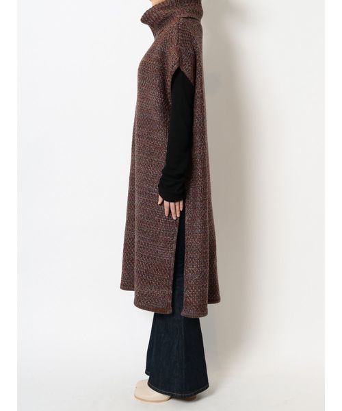 Ungrid（アングリッド）の「ハイネックサイドスリットロングニット（ニット/セーター・レディース・ブラウン/カーキ・FREE）」の6枚目の写真