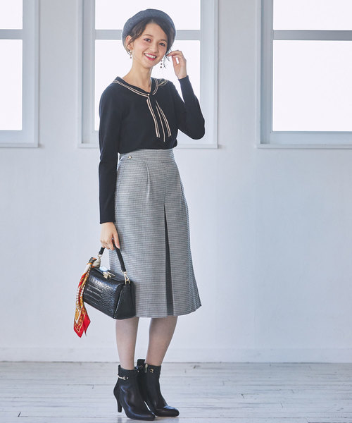 12Twelve Agenda（トゥエルブ　アジェンダ）の「レトロチェックキュロット（その他パンツ・レディース・グレー/レッド・S/M）」の9枚目の写真