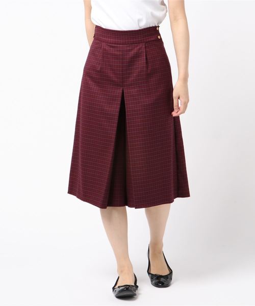 12Twelve Agenda（トゥエルブ　アジェンダ）の「レトロチェックキュロット（その他パンツ・レディース・グレー/レッド・S/M）」の5枚目の写真