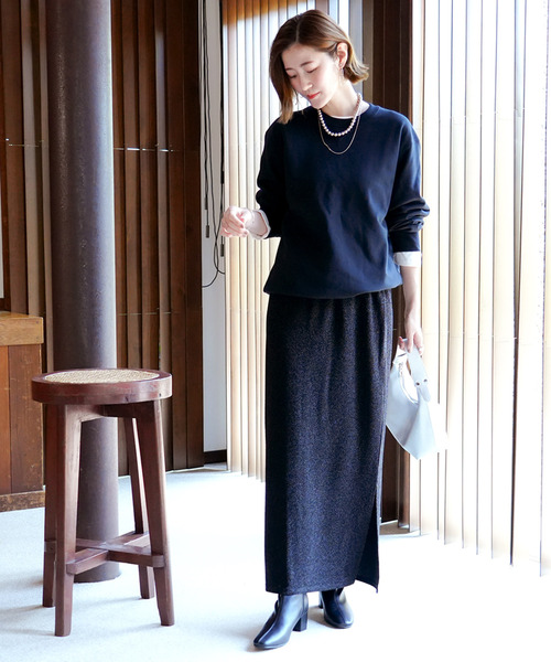 AmiAmi（アミアミ）の「スクエアトゥストレッチショートブーツ（ブーツ・レディース・ブラック系その他2/ブラック系その他/ブラック/ダークブラウン/ベージュ・L/LL/M/S）」の11枚目の写真