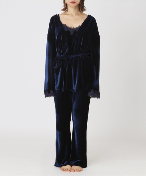 bijorie（ビジュリィ）の「【bijorie × Hinechi プロデュースアイテム】3pieceベロアルームウェア（カーディガン/ボレロ・レディース・ライトブラウン/ダークネイビー・FREE）」の20枚目の写真