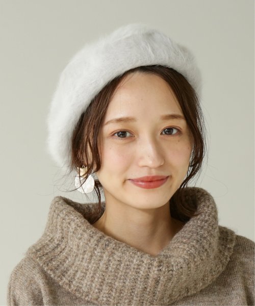 セール ハンチング ベレー帽 Ray Frames Cassin フレームスレイカズン のファッション 帽子 アンゴラベレー ハンチング ベレー帽 Frames 割引購入即納