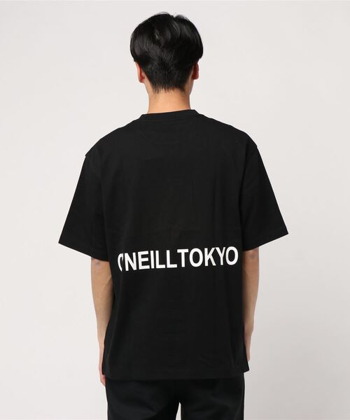 O'NEILL シーガル ブラック 半袖 O'NEILL/オニール】バックプリントTシャツ/半袖 刺繍ロゴ