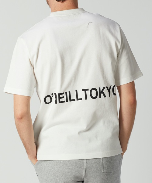 O'NEILL/オニール】バックプリントTシャツ/半袖 刺繍ロゴ