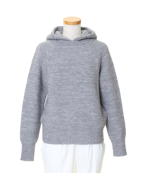 aiko着用 bedsidedrama まぐれのニットスリーブパーカ KAIKO（カイコー）の「KAIKO SHAGGY ZIP CARDIGAN（ニット/セーター