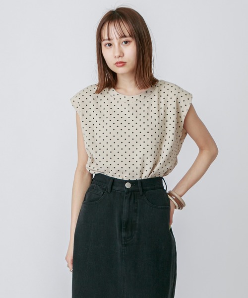 mystic（ミスティック）の「EC ドットノースリプルオーバー（Tシャツ/カットソー・レディース・ホワイト/ベージュ/モカ/ネイビー・FREE）」の4枚目の写真