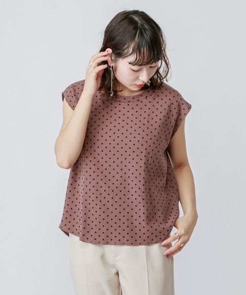 mystic（ミスティック）の「EC ドットノースリプルオーバー（Tシャツ/カットソー・レディース・ホワイト/ベージュ/モカ/ネイビー・FREE）」の3枚目の写真