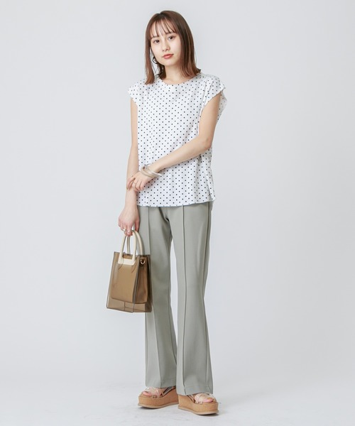 mystic（ミスティック）の「EC ドットノースリプルオーバー（Tシャツ/カットソー・レディース・ホワイト/ベージュ/モカ/ネイビー・FREE）」の11枚目の写真