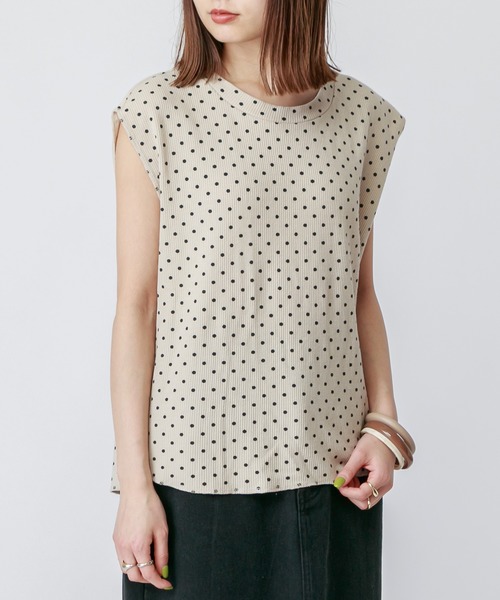 mystic（ミスティック）の「EC ドットノースリプルオーバー（Tシャツ/カットソー・レディース・ホワイト/ベージュ/モカ/ネイビー・FREE）」の5枚目の写真