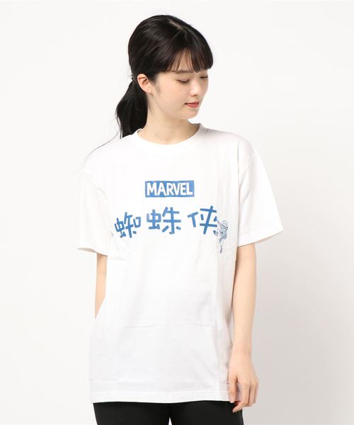 MARVEL（マーベル）の「【 MARVEL 】 蜘蛛侠 Tee（Tシャツ/カットソー・レディース・ブラック/ホワイト/ホワイト系その他2/ホワイト系その他3/ホワイト系その他/ブラック系その他・MEDIUM/LARGE）」の5枚目の写真