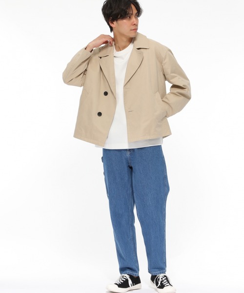 LAKOLE（ラコレ）の「クロップドスリーブポンチTシャツ / LAKOLE（Tシャツ/カットソー・メンズ・ホワイト/ブラック/ベージュ/グレー/グリーン・MEDIUM/LARGE）」の12枚目の写真