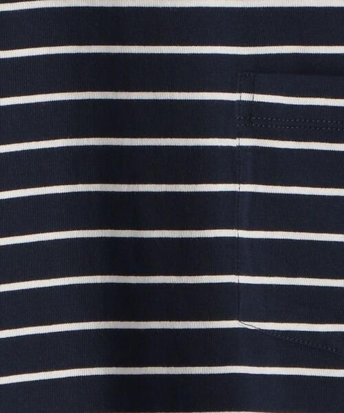 green label relaxing（グリーンレーベルリラクシング）の「SC コンフィヤーン ボーダー クルーネック 半袖 カットソー Tシャツ（Tシャツ/カットソー・メンズ・ワインレッド/オリーブ/ネイビー・LARGE/X-LARGE/SMALL/MEDIUM）」の10枚目の写真