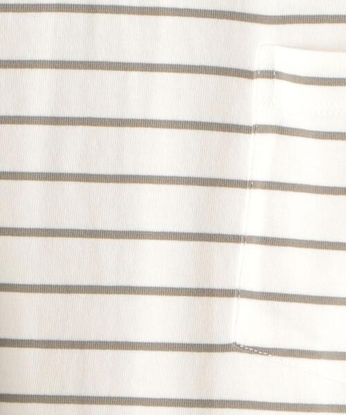 green label relaxing（グリーンレーベルリラクシング）の「SC コンフィヤーン ボーダー クルーネック 半袖 カットソー Tシャツ（Tシャツ/カットソー・メンズ・ワインレッド/オリーブ/ネイビー・LARGE/X-LARGE/SMALL/MEDIUM）」の8枚目の写真