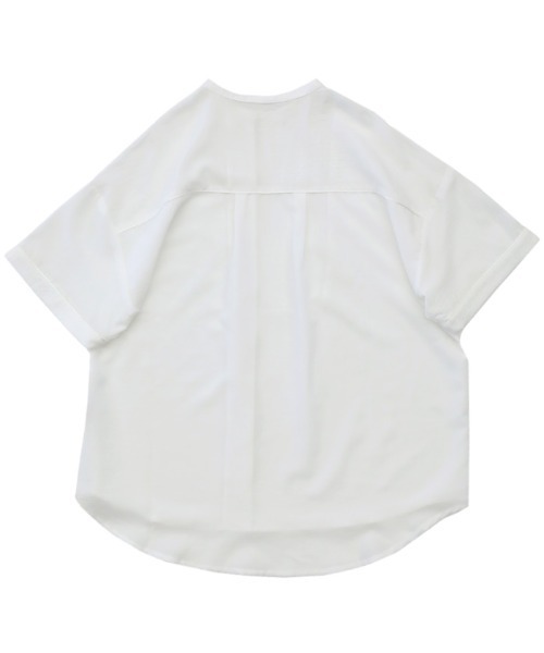 select MOCA（セレクトモカ）の「2021 SS アシンメトリーパイピングシャツ（シャツ/ブラウス・レディース・ホワイト/ライトブルー/ライム/オレンジ/サーモンピンク・FREE）」の11枚目の写真