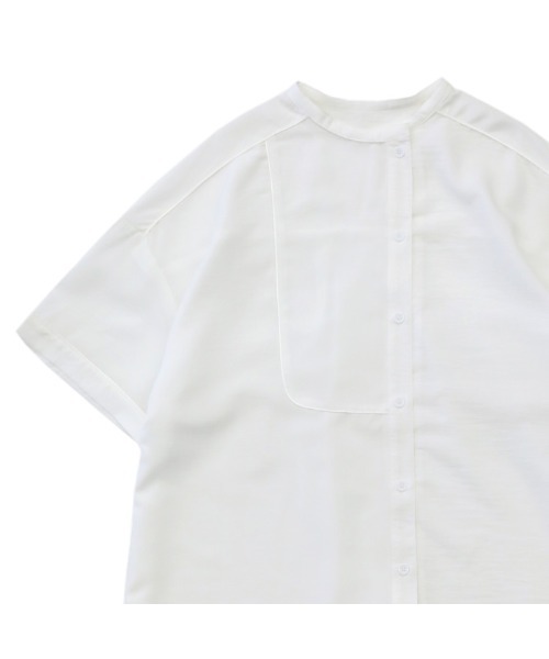 select MOCA（セレクトモカ）の「2021 SS アシンメトリーパイピングシャツ（シャツ/ブラウス・レディース・ホワイト/ライトブルー/ライム/オレンジ/サーモンピンク・FREE）」の12枚目の写真