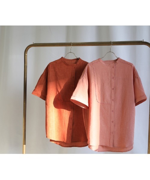 select MOCA（セレクトモカ）の「2021 SS アシンメトリーパイピングシャツ（シャツ/ブラウス・レディース・ホワイト/ライトブルー/ライム/オレンジ/サーモンピンク・FREE）」の16枚目の写真