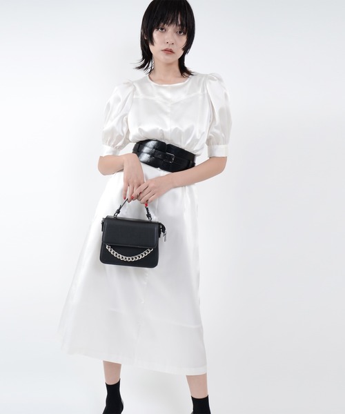 セール Narcissus パフワンピース ワンピース Narcissus ナルシス のファッション