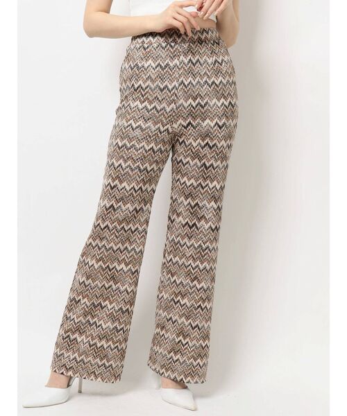 GYDA(ジェイダ)の「ニットジャカードパンツ(その他パンツ・レディース・ブラック/ベージュ・FREE)」の9枚目の写真