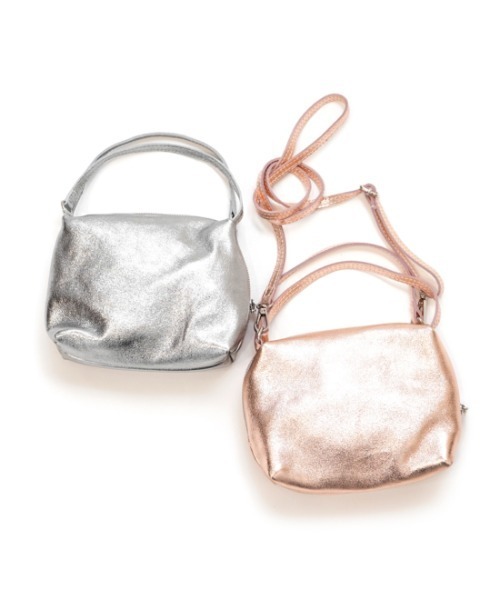 flower（フラワー）の「【MARLON/マーロン】 2WAYグリッターバッグ（ハンドバッグ・レディース・シルバー/ピンク・FREE）」の3枚目の写真