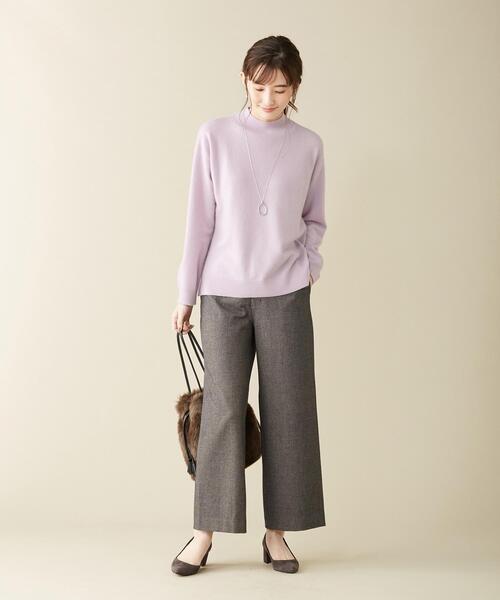 J.PRESS(ジェイプレス)の「【洗える】チェルビック ワイドパンツ(その他パンツ・レディース・ライトグレー系/ダークブラウン系/ネイビー系・T13/T15/T17)」の13枚目の写真