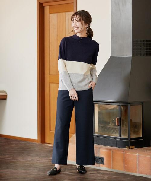 J.PRESS(ジェイプレス)の「【洗える】チェルビック ワイドパンツ(その他パンツ・レディース・ライトグレー系/ダークブラウン系/ネイビー系・T13/T15/T17)」の19枚目の写真