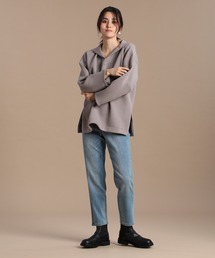 INED | 【WEB限定】ゆるっと穿けるこなれテーパードデニム(デニムパンツ)