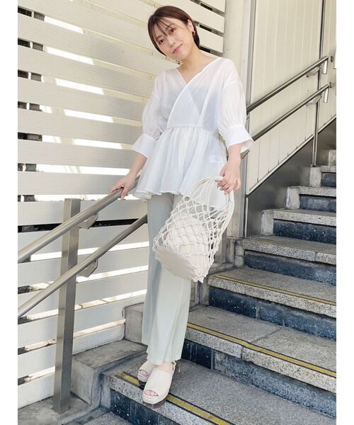 MURUA（ムルーア）の「カーブウェッジサンダル（サンダル・レディース・ブラック/アイボリー・35/36/37）」の9枚目の写真