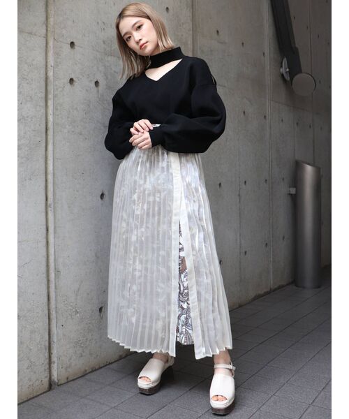 MURUA（ムルーア）の「カーブウェッジサンダル（サンダル・レディース・ブラック/アイボリー・35/36/37）」の21枚目の写真