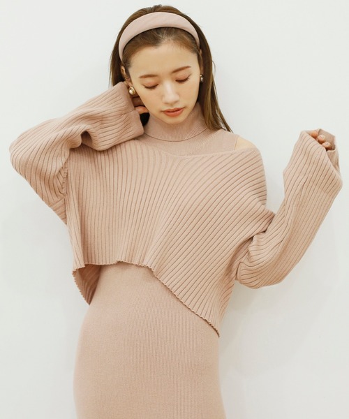 one after another NICE CLAUP(ワンアフターアナザーナイスクラップ)の「Ladyニットワンピース(ワンピース・レディース・ベージュ/グリーン/アイボリー・FREE)」の22枚目の写真
