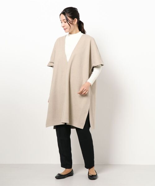 STYLEBLOCK(スタイルブロック)の「カットツイル起毛カフタンワンピース(ワンピース・レディース・グレー/チャコールグレー/グレイッシュベージュ/オフホワイト・M)」の9枚目の写真