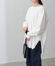 Chaco closet | オーバーサイズラウンドヘム スリット入りロンT(Tシャツ/カットソー)