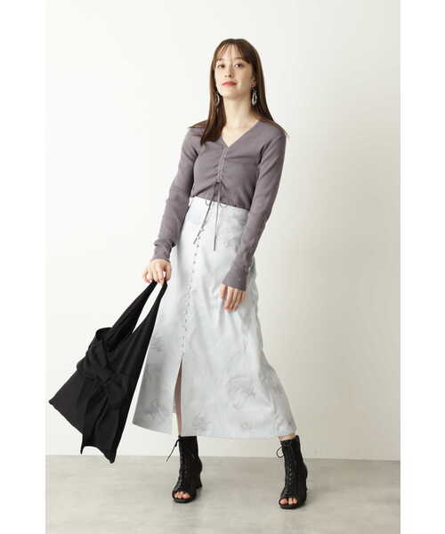 JILL STUART（ジルスチュアート）の「◆【WEB限定 サイズ：4 】ベラマーブルスカート（スカート・レディース・グレー/グリーン・0/2/4）」の21枚目の写真