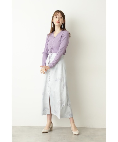 JILL STUART（ジルスチュアート）の「◆【WEB限定 サイズ：4 】ベラマーブルスカート（スカート・レディース・グレー/グリーン・0/2/4）」の3枚目の写真