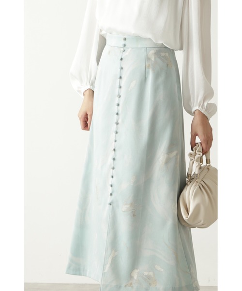 JILL STUART（ジルスチュアート）の「◆【WEB限定 サイズ：4 】ベラマーブルスカート（スカート・レディース・グレー/グリーン・0/2/4）」の9枚目の写真