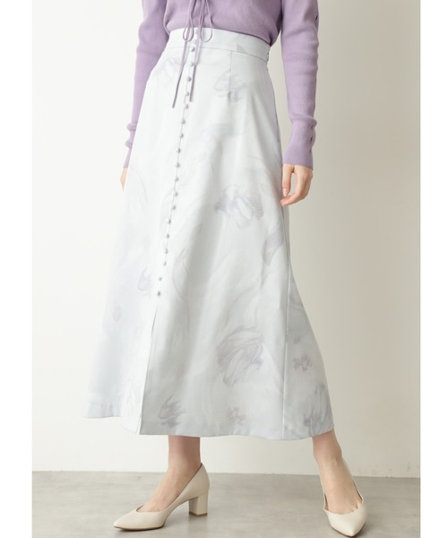 JILL STUART（ジルスチュアート）の「◆【WEB限定 サイズ：4 】ベラマーブルスカート（スカート・レディース・グレー/グリーン・0/2/4）」の17枚目の写真