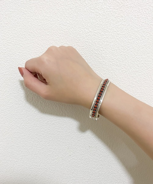 THEATER シアター ブレードデザインコーラルティックバングル Made in USA