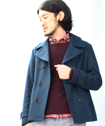 UNION STATION | <FINEBOYS11月号 P120掲載　菅谷哲也さん 宮城大樹さん着用商品>メルトンPジャケット(UNION STATION)(ピーコート)