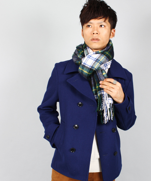 UNION STATION（ユニオンステーション）の「<FINEBOYS11月号 P120掲載　菅谷哲也さん 宮城大樹さん着用商品>メルトンPジャケット(UNION STATION)（ピーコート・メンズ・ブルー/ブラック/グリーン/グレー/キャメル/ネイビー・LL/LARGE/MEDIUM/SMALL）」の7枚目の写真