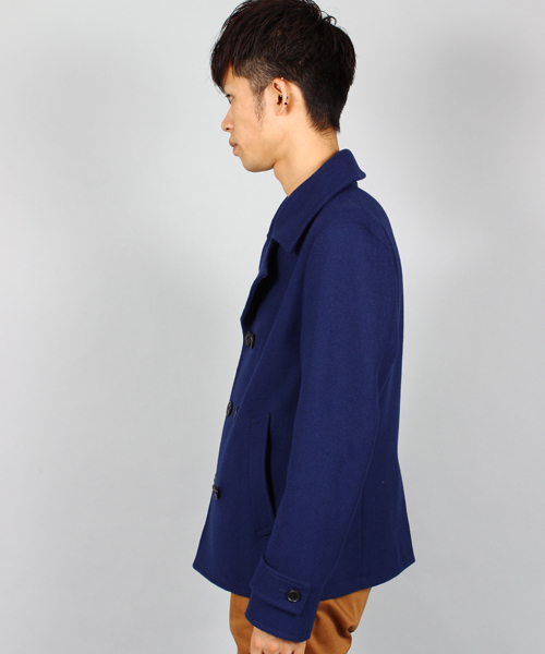 UNION STATION（ユニオンステーション）の「<FINEBOYS11月号 P120掲載　菅谷哲也さん 宮城大樹さん着用商品>メルトンPジャケット(UNION STATION)（ピーコート・メンズ・ブルー/ブラック/グリーン/グレー/キャメル/ネイビー・LL/LARGE/MEDIUM/SMALL）」の10枚目の写真
