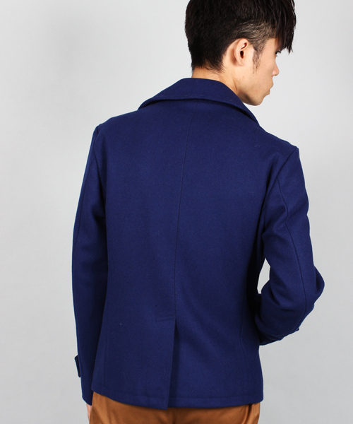 UNION STATION（ユニオンステーション）の「<FINEBOYS11月号 P120掲載　菅谷哲也さん 宮城大樹さん着用商品>メルトンPジャケット(UNION STATION)（ピーコート・メンズ・ブルー/ブラック/グリーン/グレー/キャメル/ネイビー・LL/LARGE/MEDIUM/SMALL）」の11枚目の写真